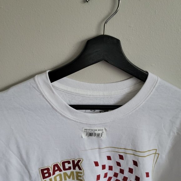 NWT Indycar 2022 Indy 500 White Short Sleeve With The Starting Grid On Back - Picture 3 of 9